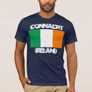 Connacht, Irland mit irischer Flagge T-Shirt