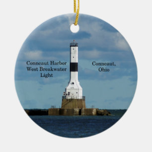 Conneaut Harbor West Breakwater Light Ornament