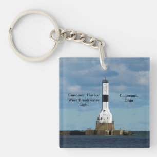 Conneaut Harbour West Bkw Light Acryl Schlüsselket Schlüsselanhänger