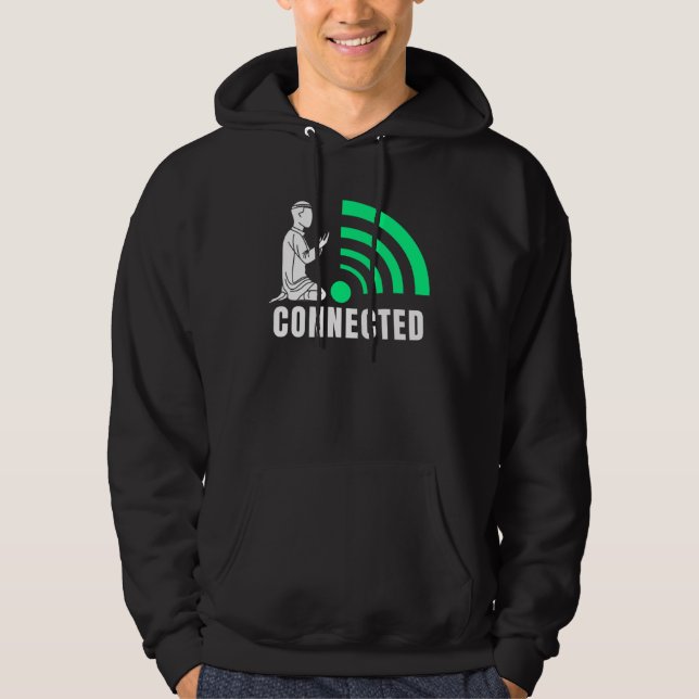 Connected Islamic Muslim Ramadan Kareem First Sala Hoodie (Vorderseite)