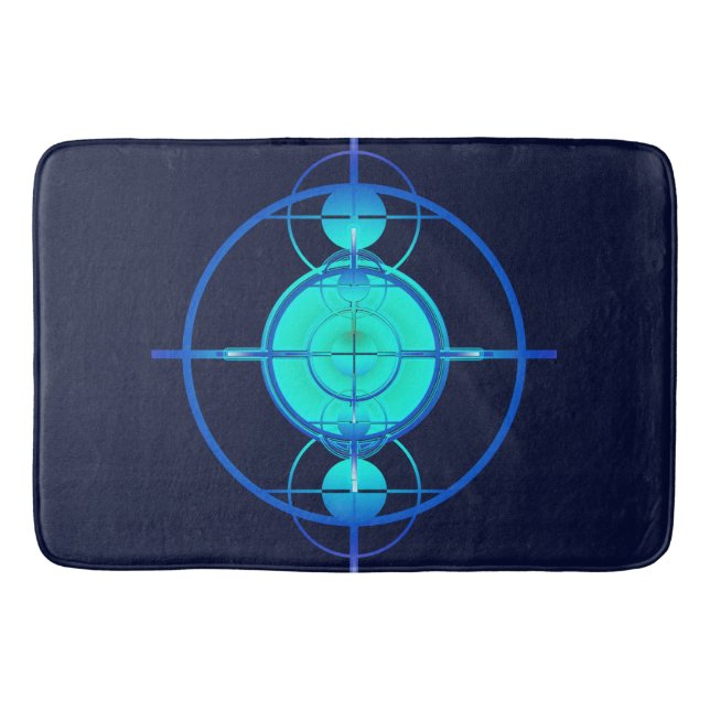 Connected Minds (Night Version) Badematte (Vorderseite)