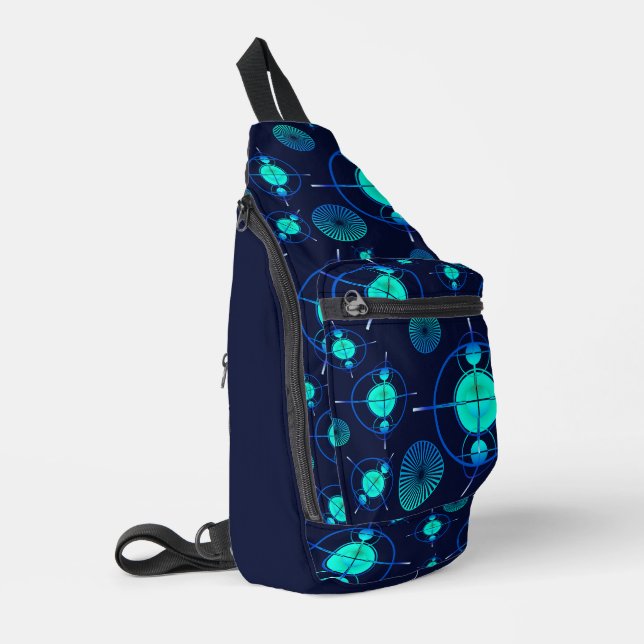 Connected Minds Pattern 2 Crossbody Bag (Linke Seite)
