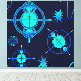 Connected Minds Pattern Leinwanddruck