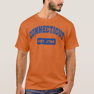 Connecticut 1788 Varsity Retro Style T-Shirt