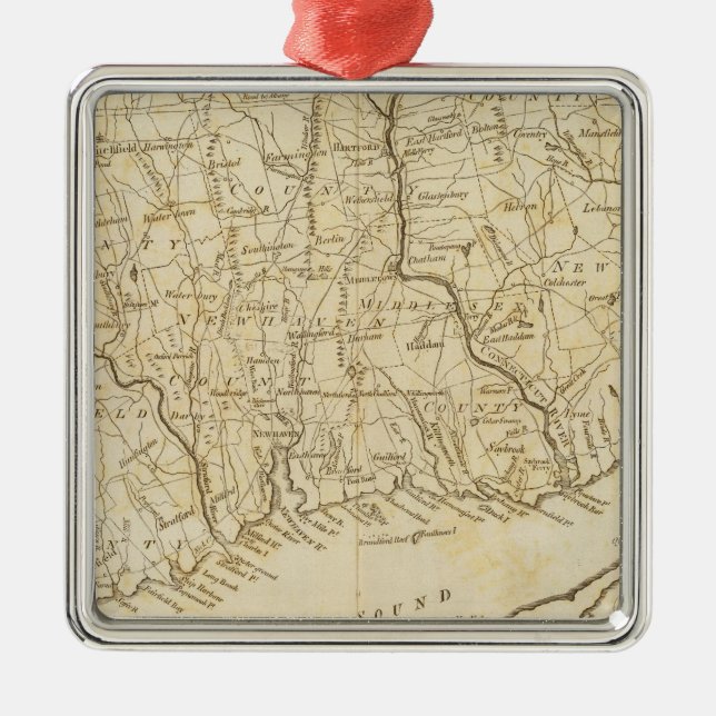 Connecticut 9 ornament aus metall (Vorne)