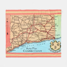 Connecticut Auto Karte