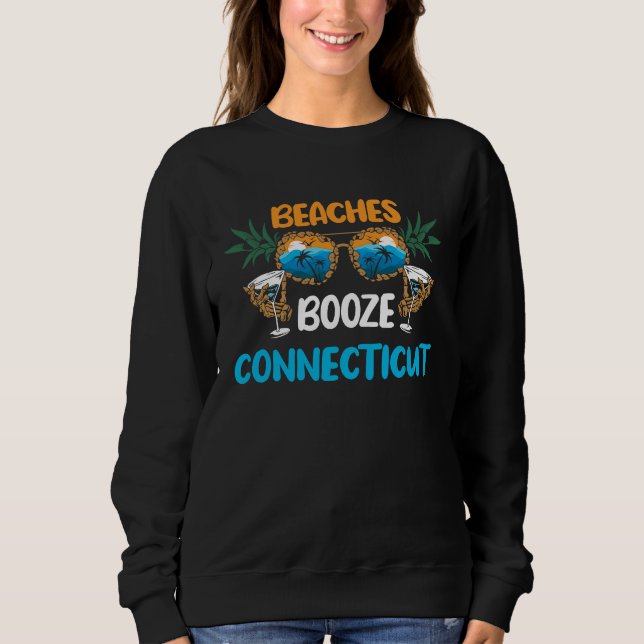 Connecticut Beaches Vacation Party Matching Sweatshirt (Vorderseite)