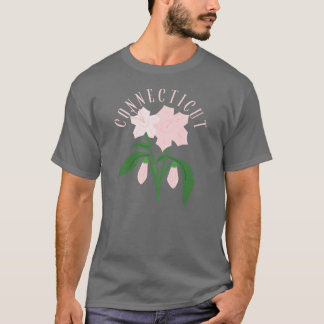 Connecticut Berglorbeer Rosa Staatsblumen Über T-Shirt