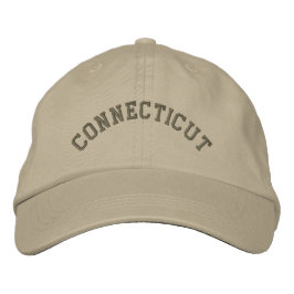 Connecticut bestickte Basispackung Mocha Baseballkappe