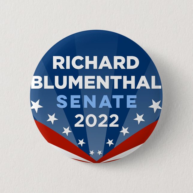 Connecticut Blumenthal für Senat 2022 Button (Vorderseite)