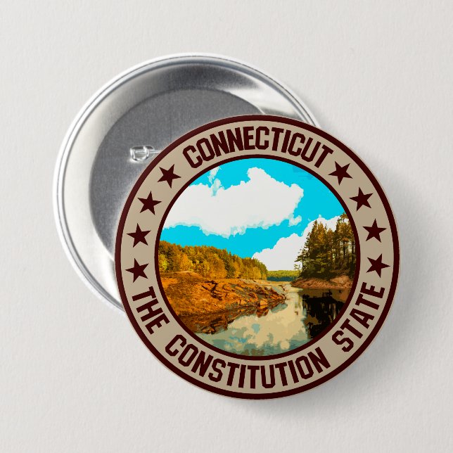 Connecticut Button (Vorne & Hinten)