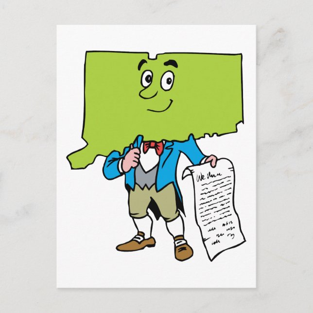 Connecticut CT Vintage Reise Souvenir Postkarte (Vorderseite)