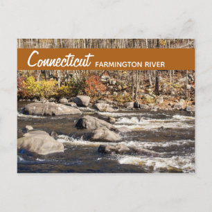 Connecticut Farmington River Postcard Postkarte