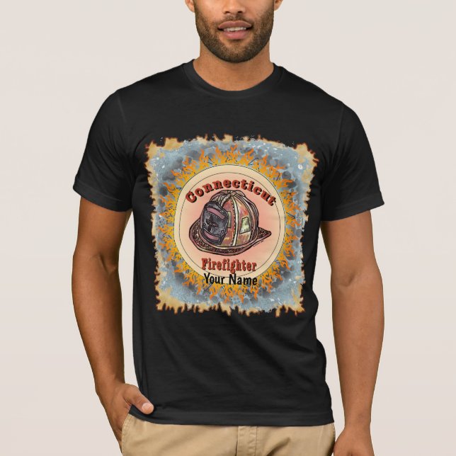Connecticut Feuerwehrmann T-Shirt (Vorderseite)