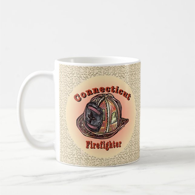 Connecticut Firefighter-Tasse Kaffeetasse (Links)