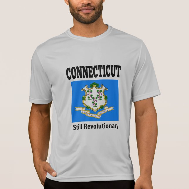 Connecticut flag and motto T-Shirt (Vorderseite)
