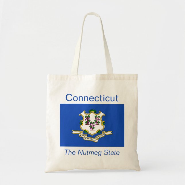 Connecticut Flag Bag Tragetasche (Vorne)