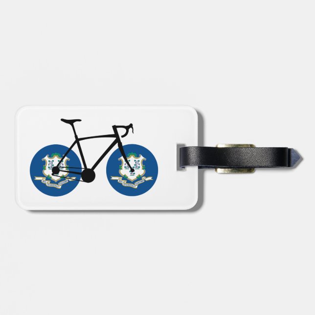 Connecticut Flag Cycling Gepäckanhänger (Rückseite horizontal)