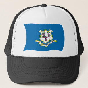 Connecticut Flag Hat Truckerkappe