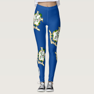 Connecticut-Flagge Leggings