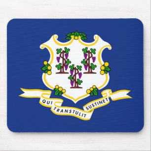 Connecticut-Flagge Mousepad