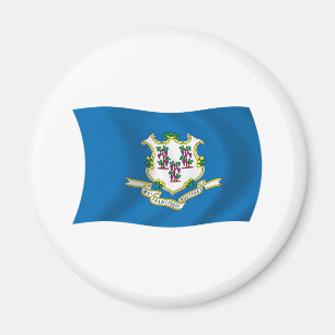 Connecticut-Flaggenmagnet Magnet