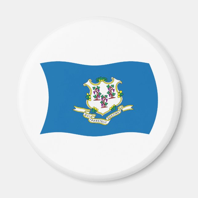 Connecticut-Flaggenmagnet Magnet (Vorne)