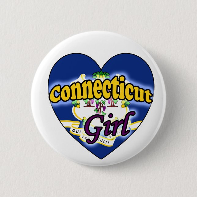 Connecticut Girl Button (Vorderseite)