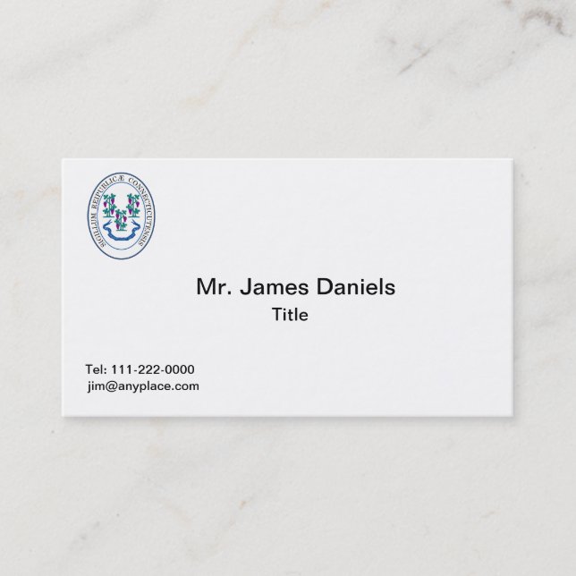 Connecticut Great Siegel Business Card Visitenkarte