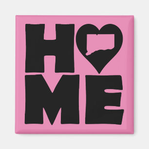 Connecticut Home Heart State Kühlschrankmagnet Magnet