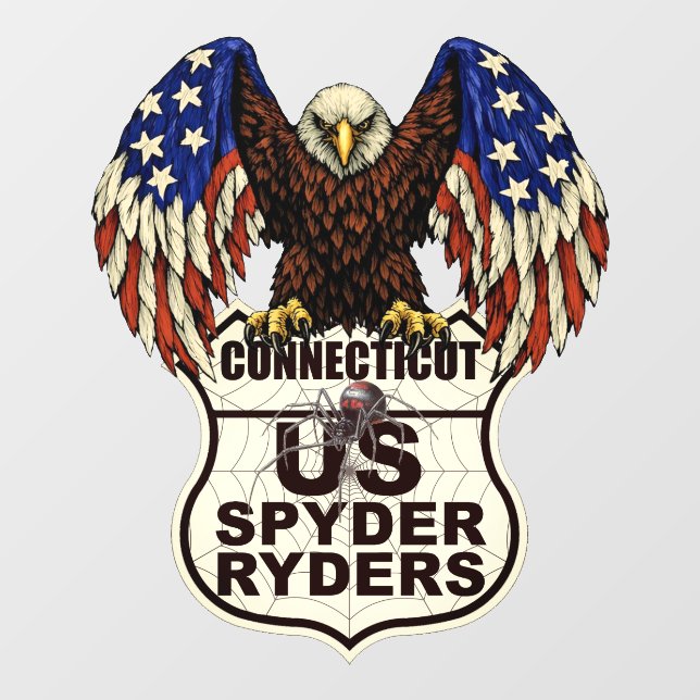 Connecticut Kapitel - Aufkleber Adler Logo (Blatt)