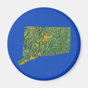 Connecticut-Karten-Magnet Magnet
