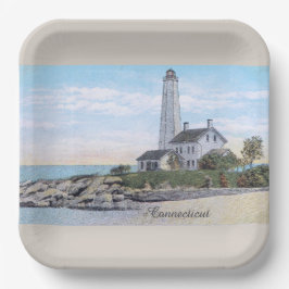 Connecticut Lighthouse Pappteller