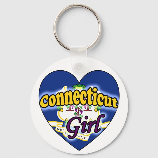Connecticut Mädchen Schlüsselanhänger (Vorderseite)