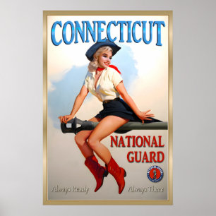 CONNECTICUT Nationalgarde Marilyn Monroe Pin U Poster