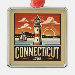 Connecticut Ornament Aus Metall