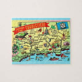 Connecticut Postcard Karte Jigsaw Puzzle