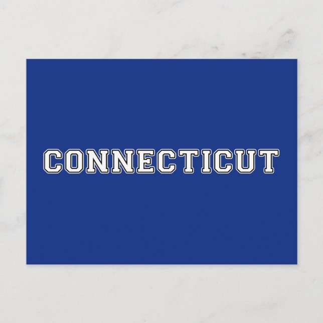 Connecticut Postkarte (Vorderseite)