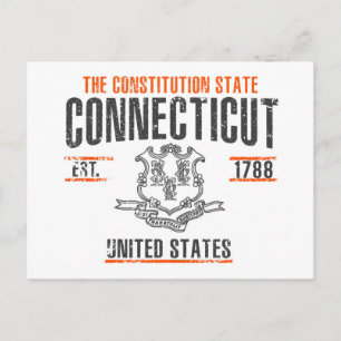 Connecticut Postkarte
