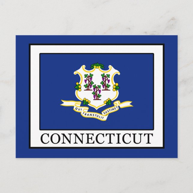 Connecticut Postkarte (Vorderseite)