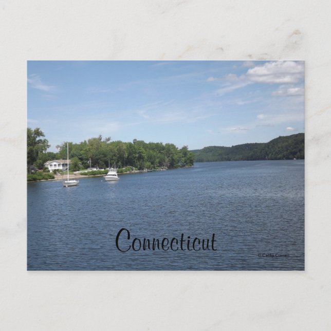 Connecticut Postkarte (Vorderseite)