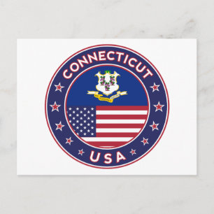 Connecticut Postkarte