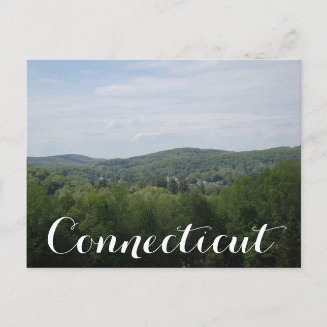 Connecticut Postkarte (Vorderseite)