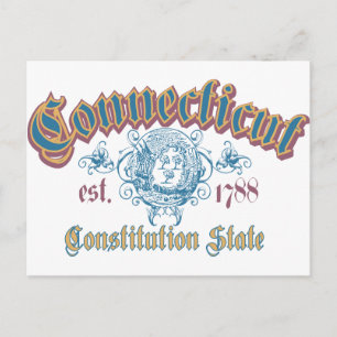 Connecticut Postkarte