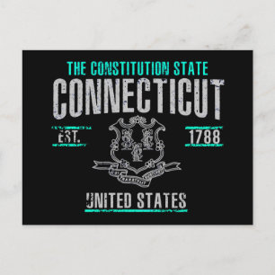 Connecticut Postkarte