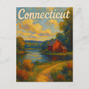 Connecticut-Postkarte Postkarte