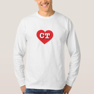 Connecticut Red Heart - I Liebe CT T-Shirt