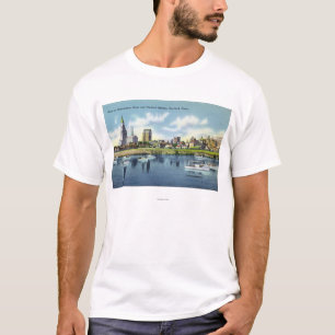 Connecticut River Ansicht der Hartfort Skyline T-Shirt
