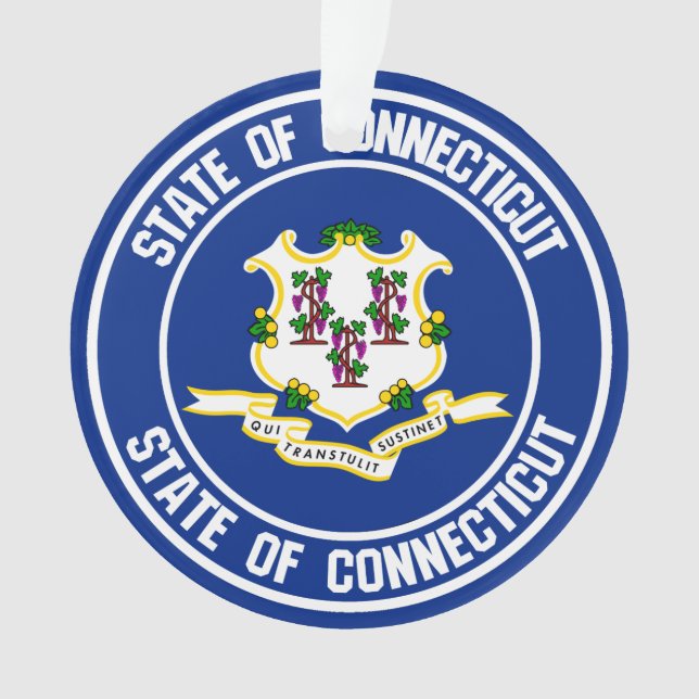 Connecticut Round-Emblem Ornament (Vorderseite)