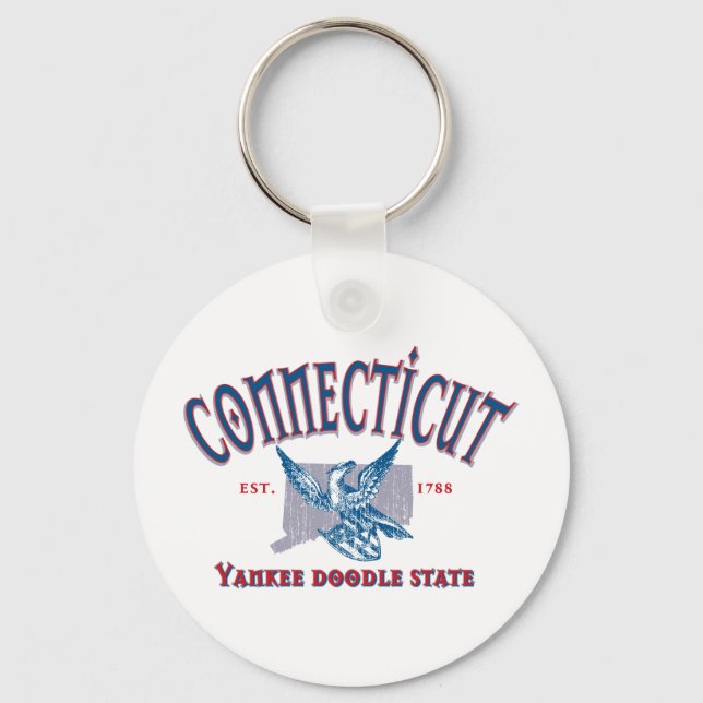 Connecticut Schlüsselanhänger (Vorderseite)